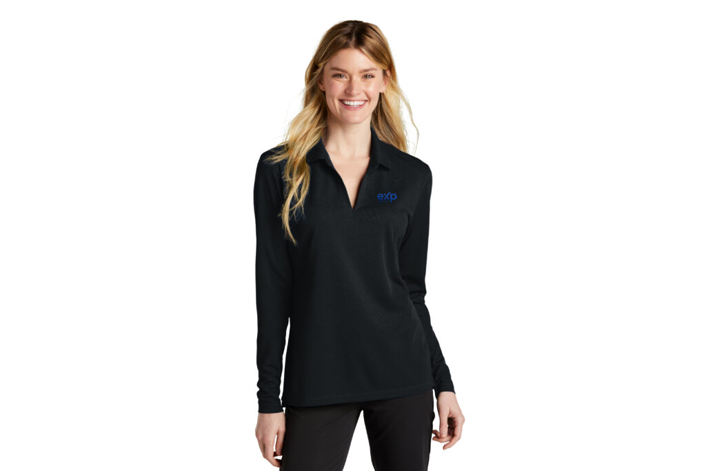 eXp Realty | Nike Ladies Dri-FIT Micro Pique 2.0 Long Sleeve Polo Embroidered