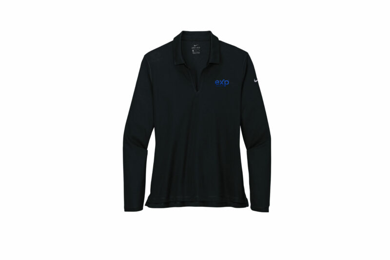 eXp Realty | Nike Ladies Dri-FIT Micro Pique 2.0 Long Sleeve Polo Embroidered - Image 2
