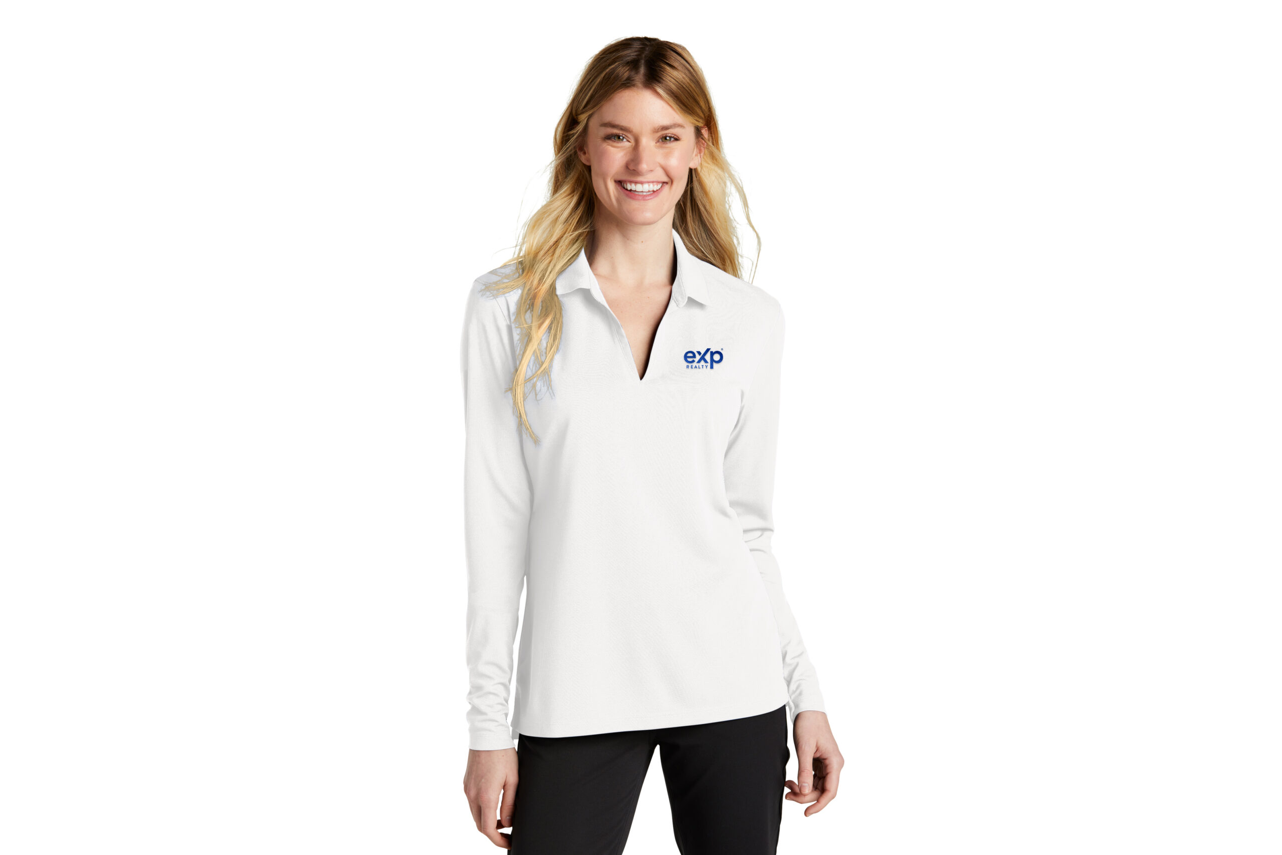 eXp Realty | Nike Ladies Dri-FIT Micro Pique 2.0 Long Sleeve Polo Embroidered - Image 7