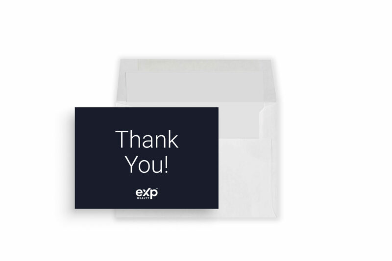 eXp Realty | Navy/White Thank You Card