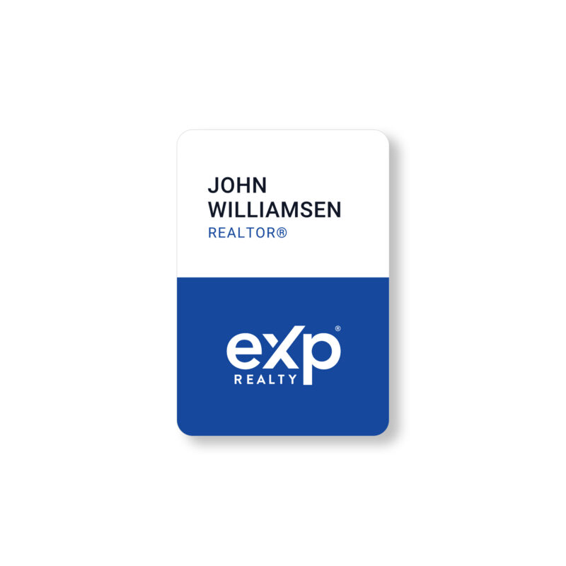 eXp Realty | 2x3 White/ Blue Name Tag