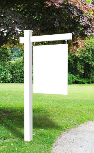 PVC Sign Post For 24" Wide Panels