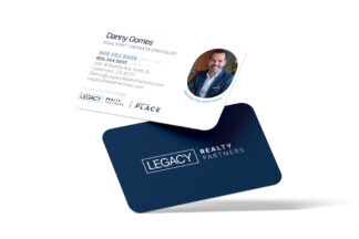 PLACE | Legacy Realty Partners Spot UV Business Card